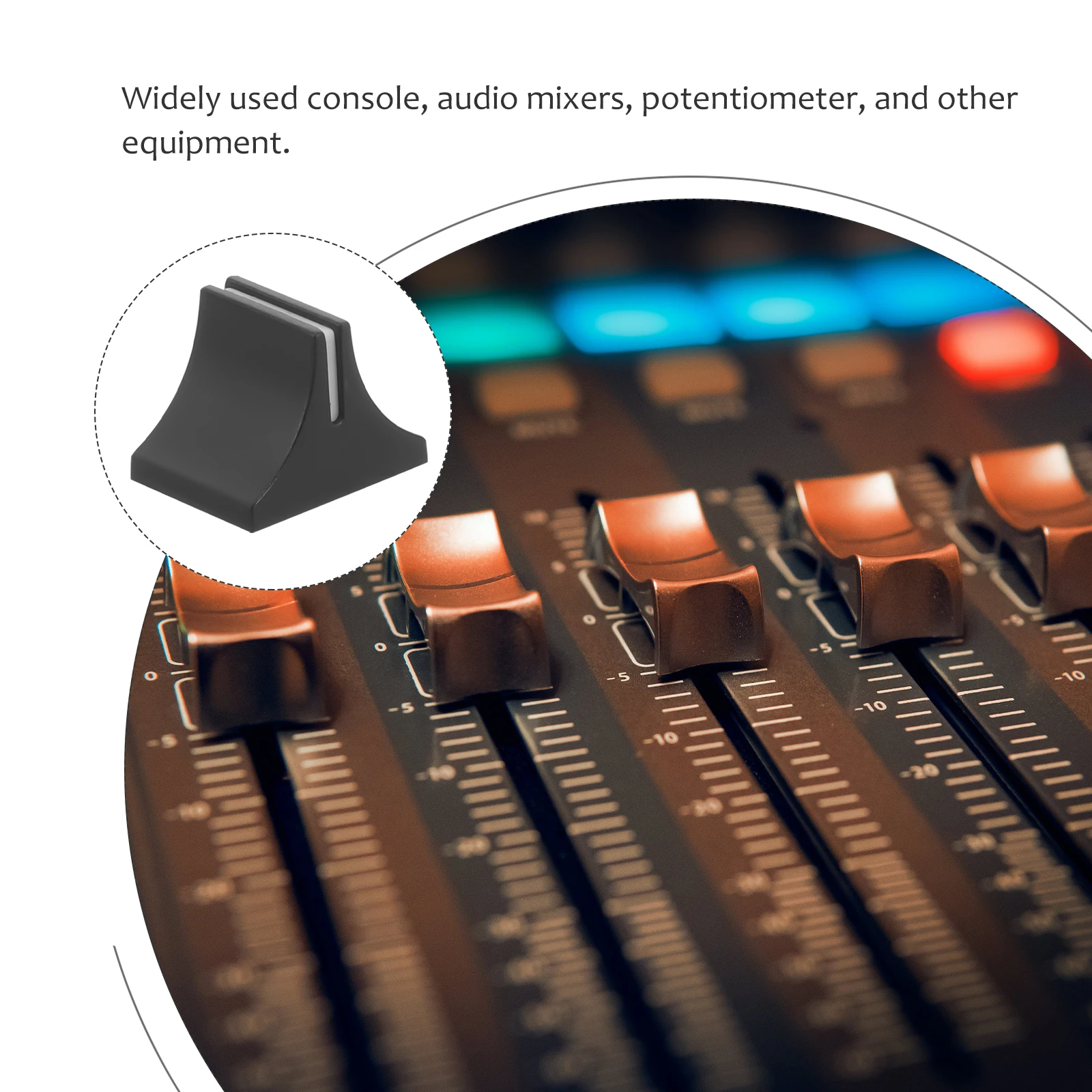 

20Pcs Push Keycaps Plastic Slider Caps for Mixer Console Audio Fader Knob Replacement and Potentiometer Slider Caps