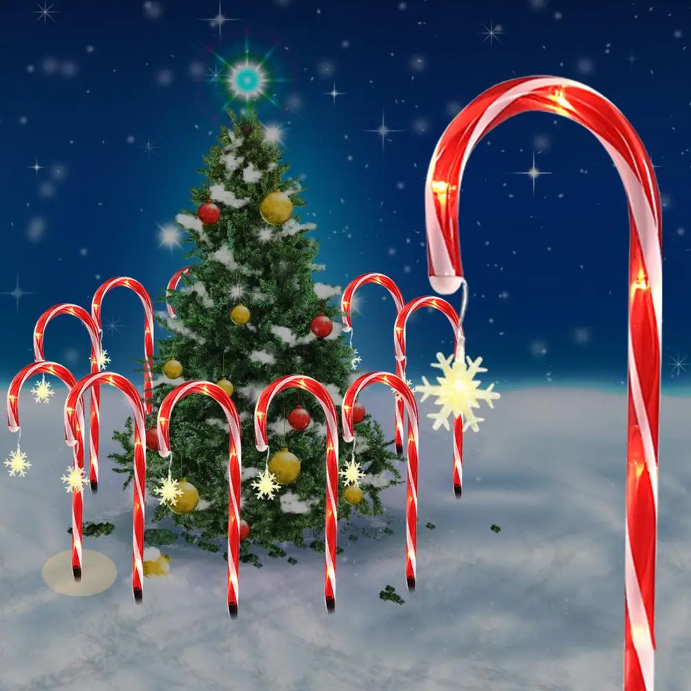 Holiday Lights Festive Path Lights Festive Christmas Candy Cane Led Lights Create Indoors Outdoors with 1 Drag 8 Path for Garden