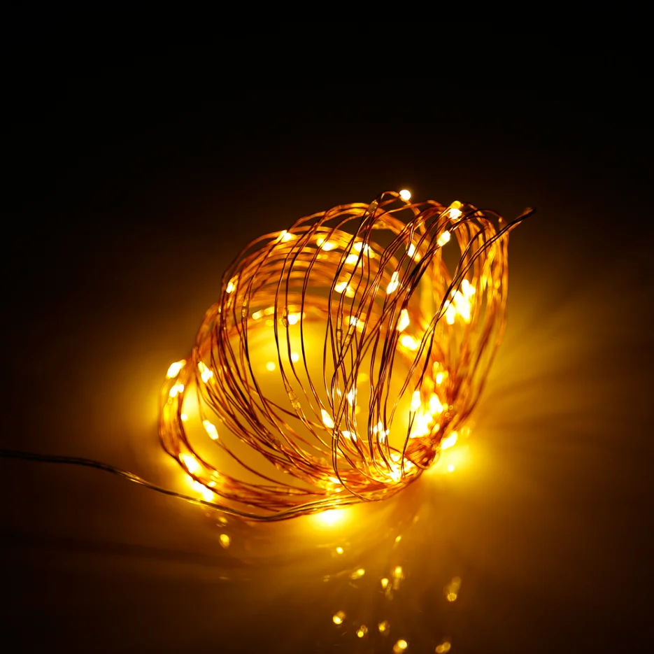 8 Modes LED Fairy String Lights USB Copper Wire Garland Light String Holiday Lighting Wedding Christmas Home Party Decoration