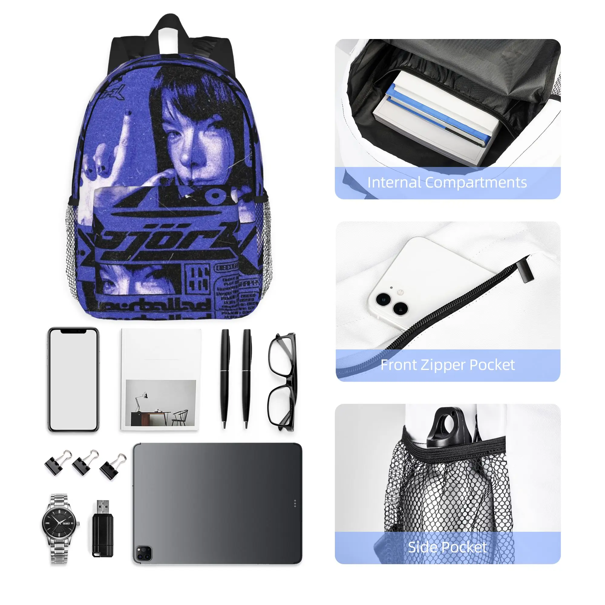 Bjork Army of Me Aphex Twin Backpack Hot Sale Daypack Large Capacity Boys Girls BookBag Shoulder Bags for Men Women School Bag