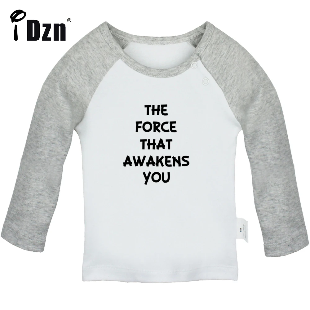 The Force That Awakens You & The Best Thing To Come Out Of 2022 Printed Tops Baby Boys T shirt Baby Girls Long Sleeve Clothes