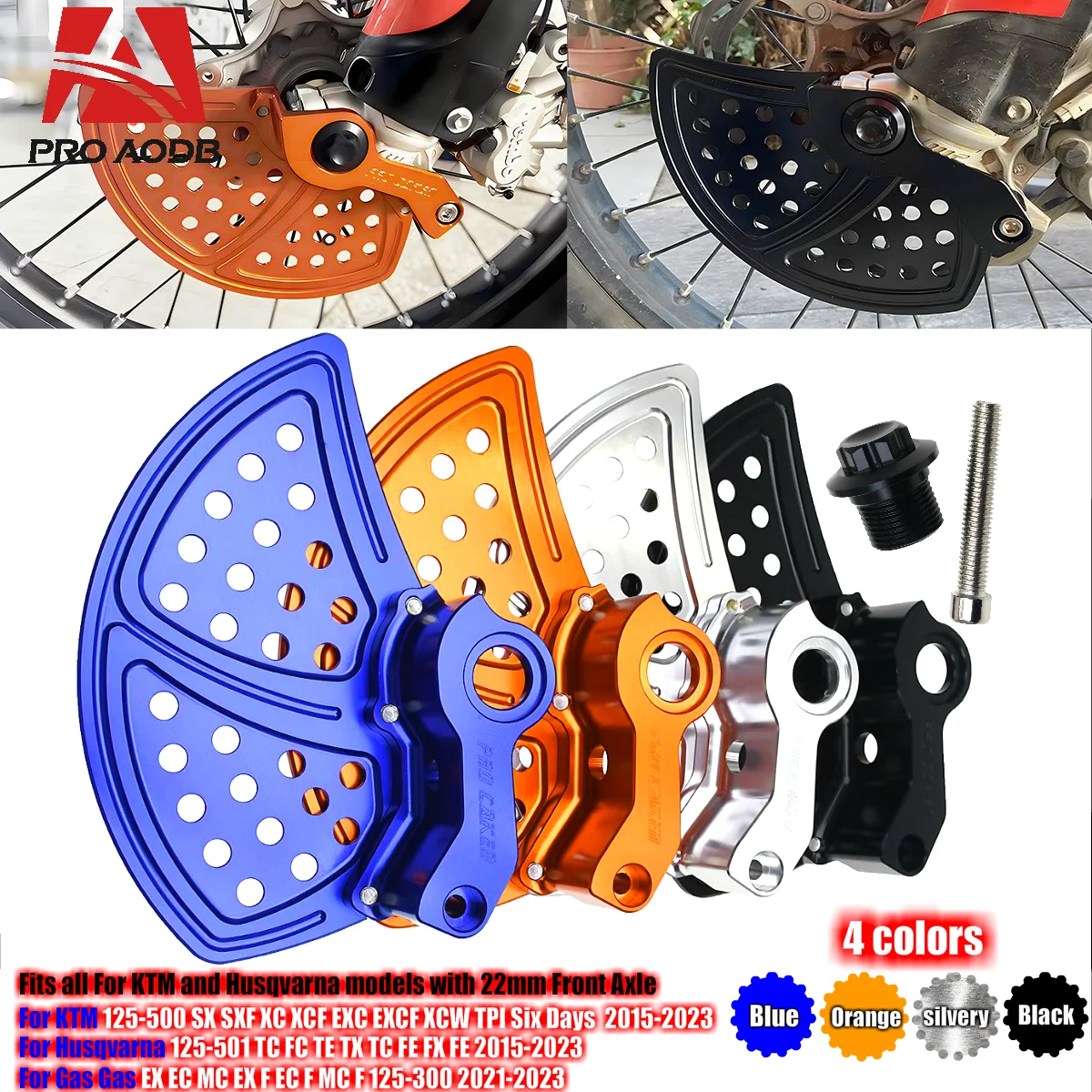 

Professional Motorcycle Front Brake Disc Guard Cover For KTM SX SX-F XC XC-F EXC EXC-F XC-W XCF-W Six Days TPI 125-500 2016-2023