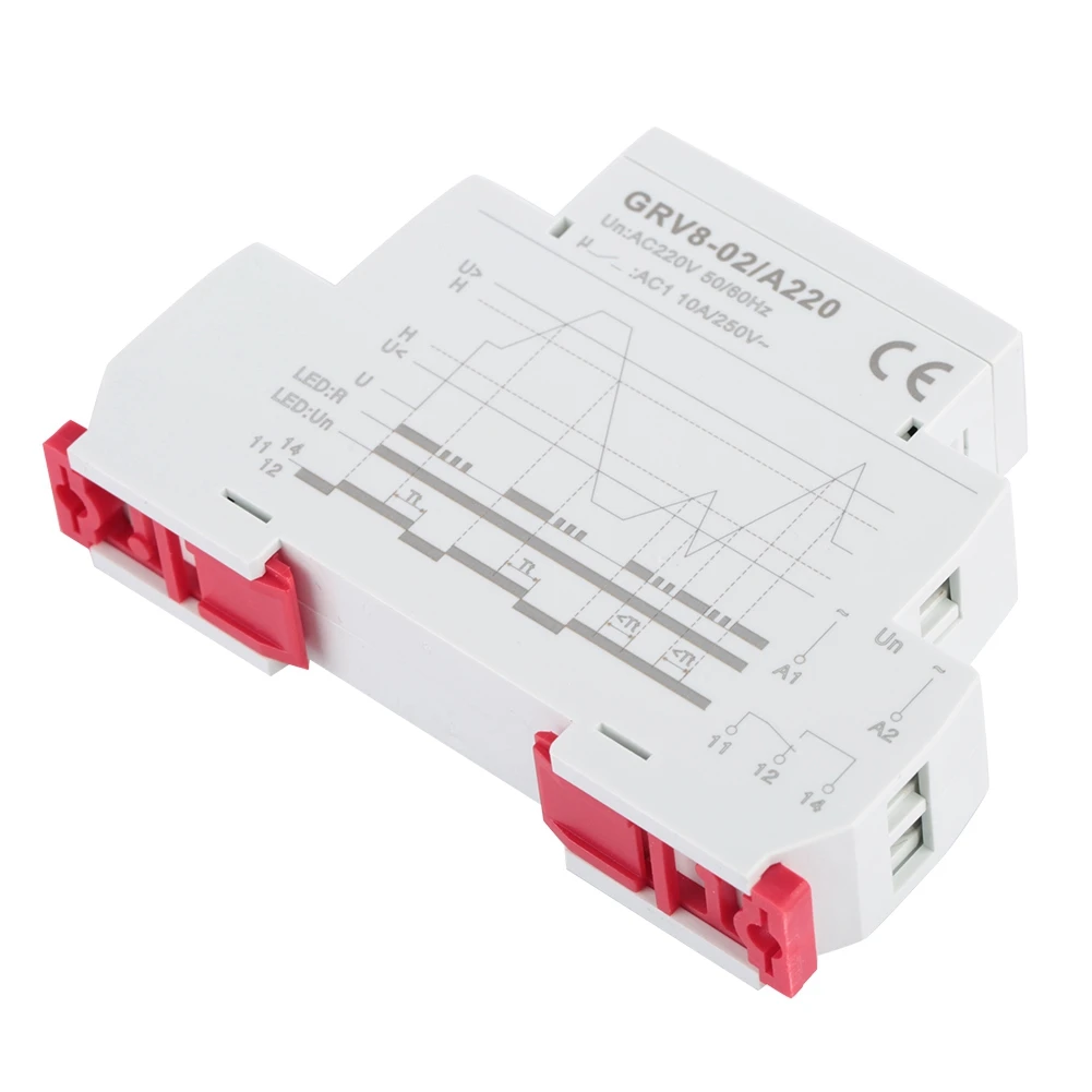 GRV8‐02 مرحل مراقبة الجهد أحادي الطور، مرحل مراقبة الجهد الزائد، مرحل مراقبة الجهد الكهربي