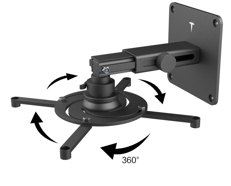 Uniwersalny uchwyt sufitowy do projektora PerfecTisan Full motion z regulowaną wysokością i wysuwanymi ramionami do domu i biura
