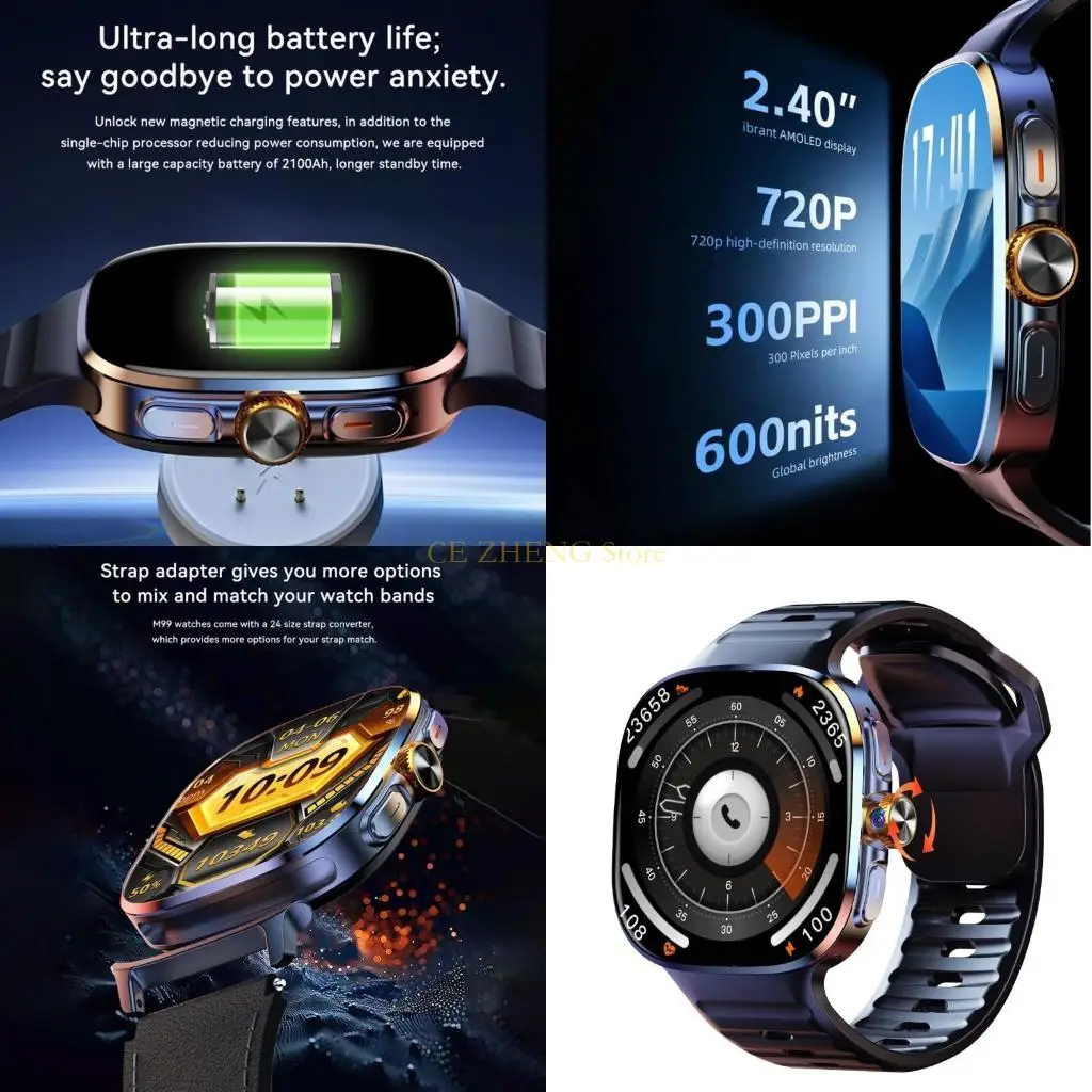 Có sẵn thẻ điện thoại E56B Đồng hồ thông minh Màn hình hiển thị 2,4'' Xây dựng tính năng thể dục