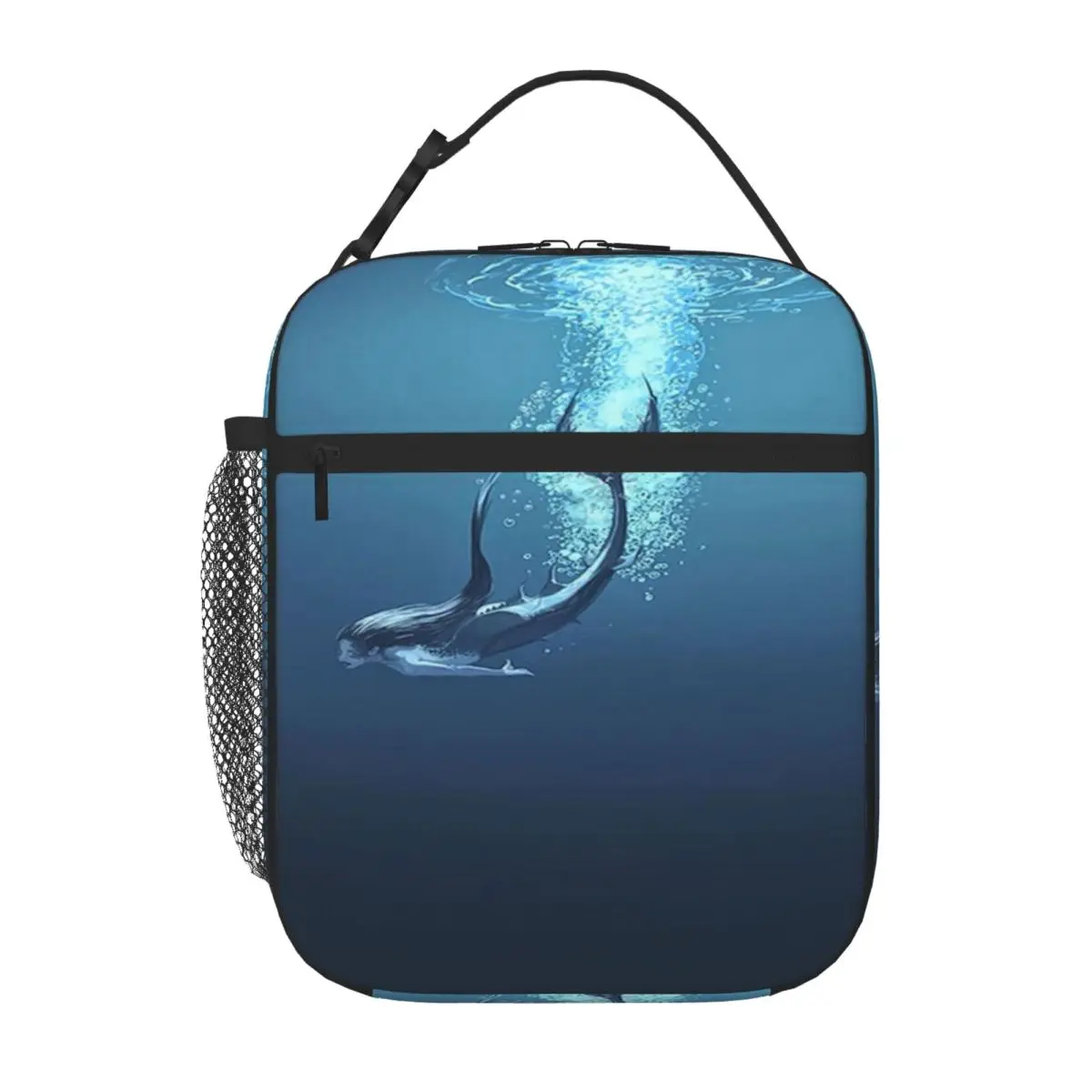 Hot Sale Mermaid 01 Animal Print Insulated Lunch Pouch Train Ride Lunch Handbag