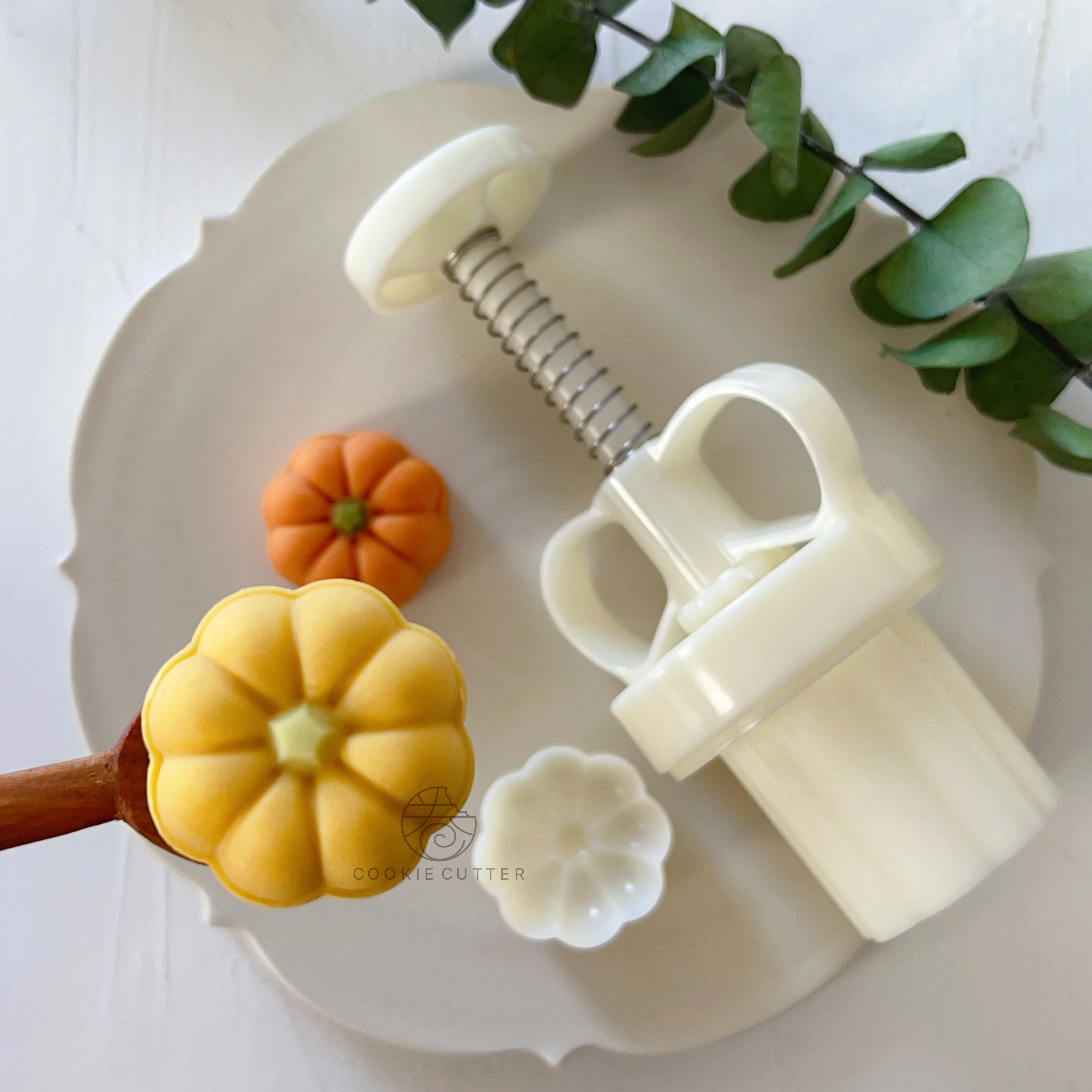 20g Pumpkin Shape Mooncake Mould Mid-Autumn Festival Mung Bean Cake Cookie Mould Shortbread Pastry Mould Cake Decoration Tools