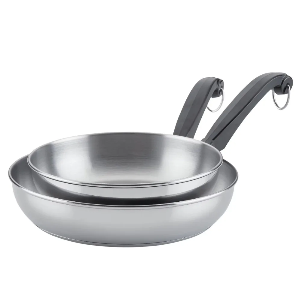 

8.25" X 10" Classic Stainless Steel Frying Pan Set