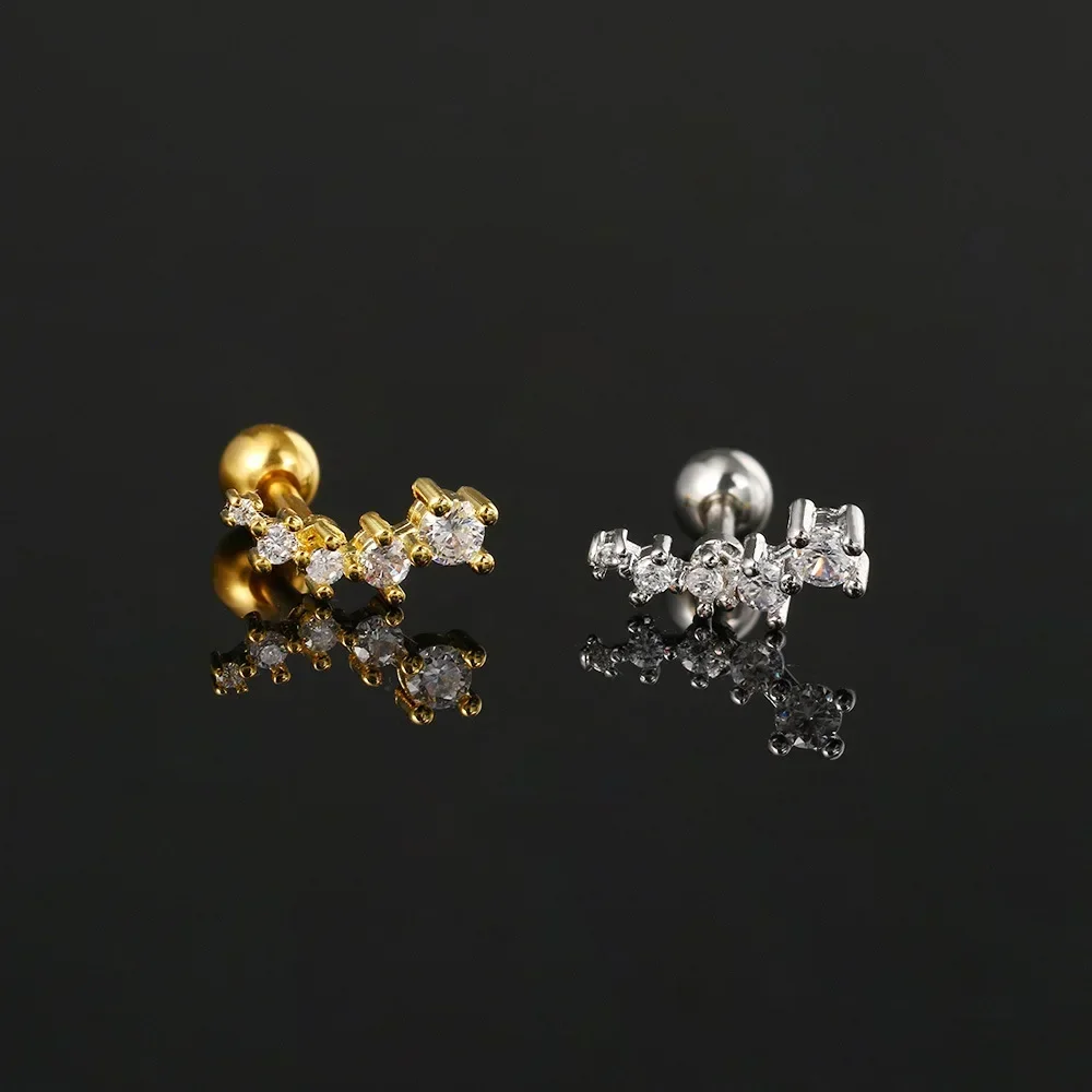 Many kinds of Dainty Stud Earrings Women Ear studs Cartilage Cute Insect Helix Daith Conch Tragus Septum Piercing Jewelry