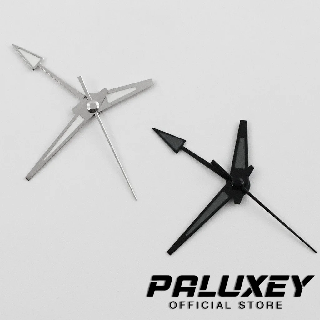 GMT NH34 GS lancette quattro aghi lancette verde luminoso oro rosa argento oro nero orologi puntatore per movimento NH35 NH34A 4R34