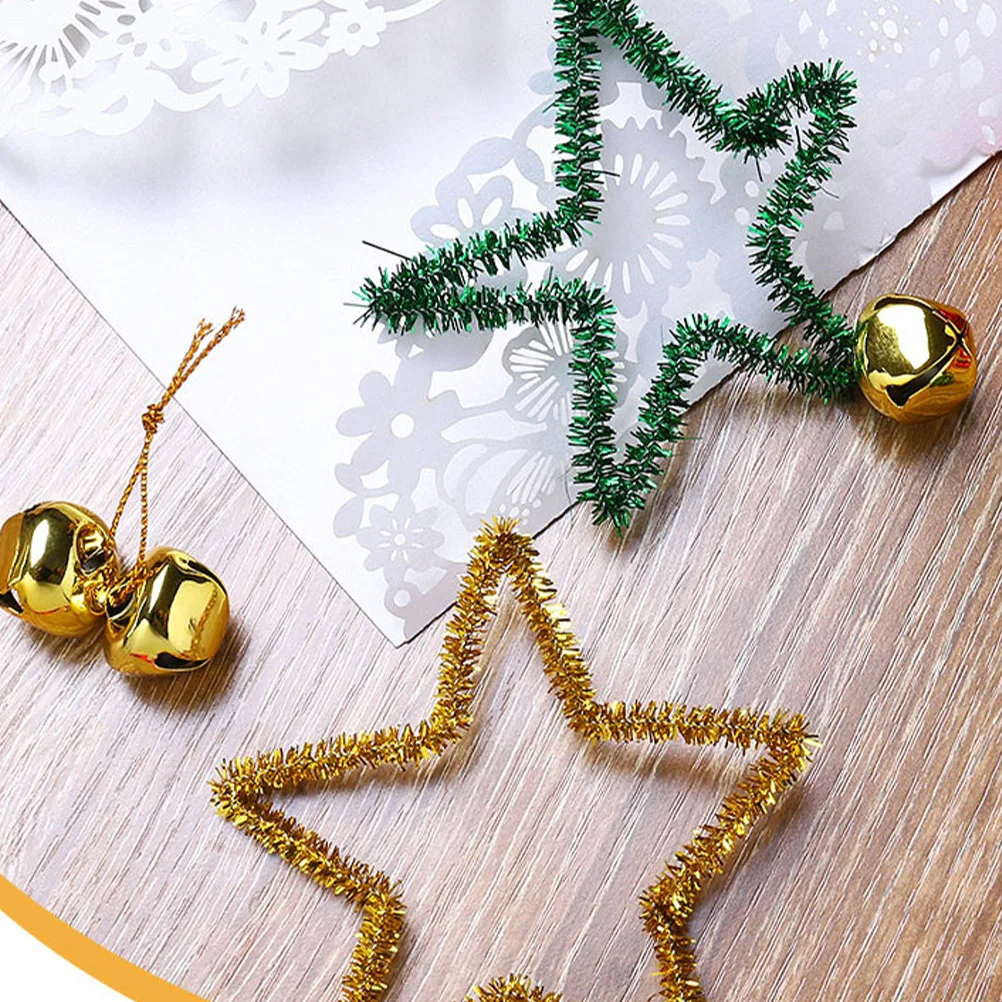 

60 Pcs Gold-plated Bell Accessories Christmas -function Small Bells Delicate Metal Hanging Iron Wear-resistant