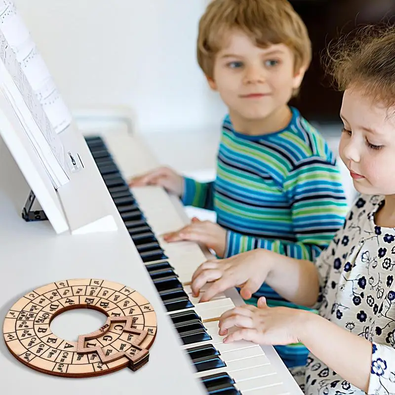 Guitar Music Theory Disc Chord Wheel Guitar Tools Music Wheel Wooden Chord Tool Roundel Of Fifths Wheel Melody Tool For Notes