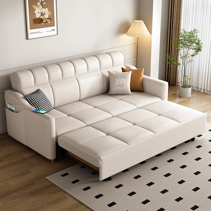 Cat Scratching Sofa Bed, Multi-functional, Small Apartment,  Folding, Dual-Purpose, Pull-out, Double, Three-Person, Straight