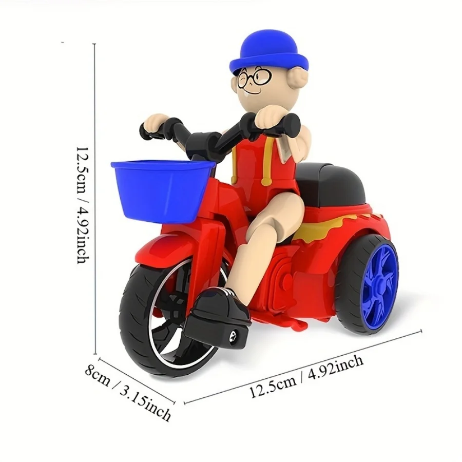 Stunt Tricycle, 360 Spin, Movable Parts Toy, Multi-color, Children's Gift, Interactive Play