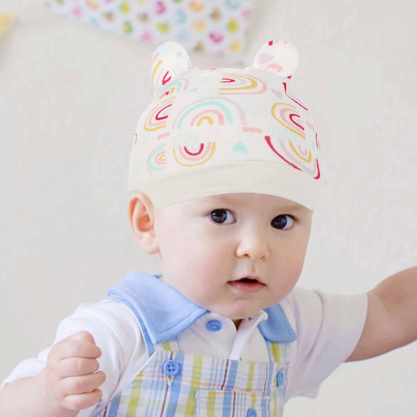 

Hat Anti Gloves Socks Colorful Cotton Foot Covers Mitts Newborn Warm Foot Cover Winter Baby Hat Baby Accessories