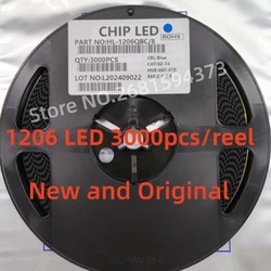3000PCS/Reel/DISK 1206 SMD High bright LED light-emitting diode Red  yellow warm white ice blue emerald green purple orange pink