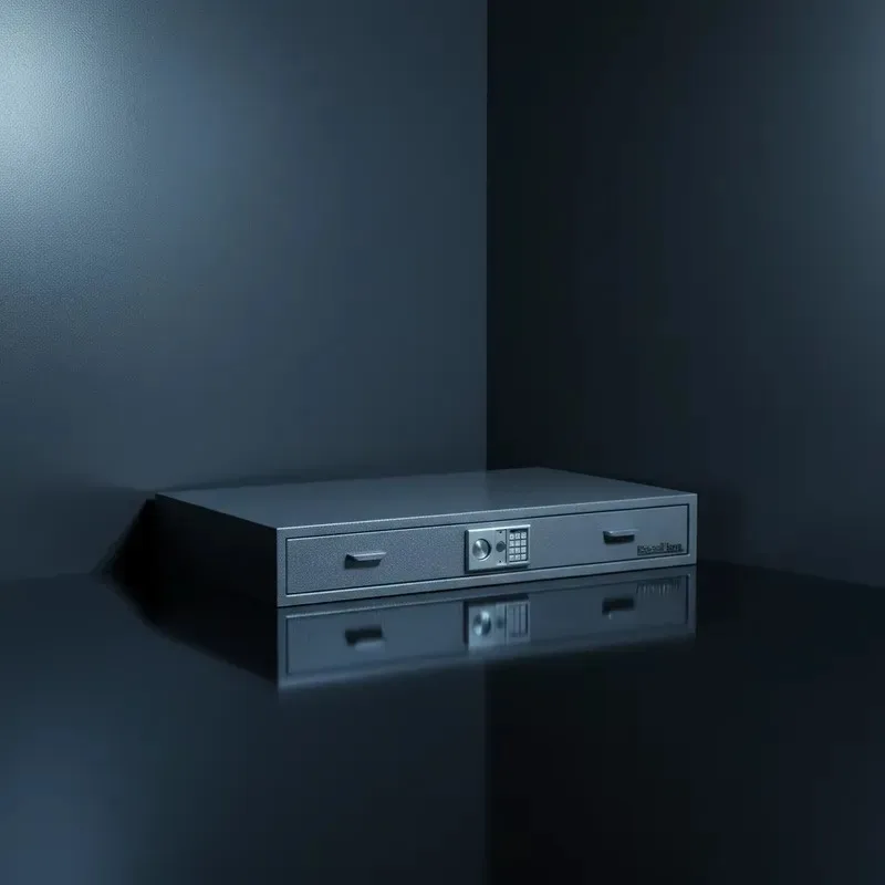 Robust hidden under-bed safe, steel electronic lock under-bed safe products