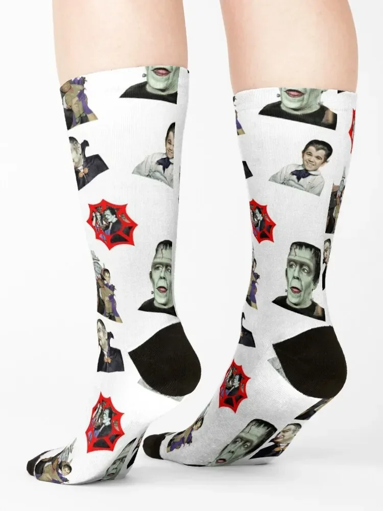جوارب The Munsters Stars الفاخرة الجديدة للرجال من القطن عالي الجودة مضاد للانزلاق لكرة القدم للرجال والنساء