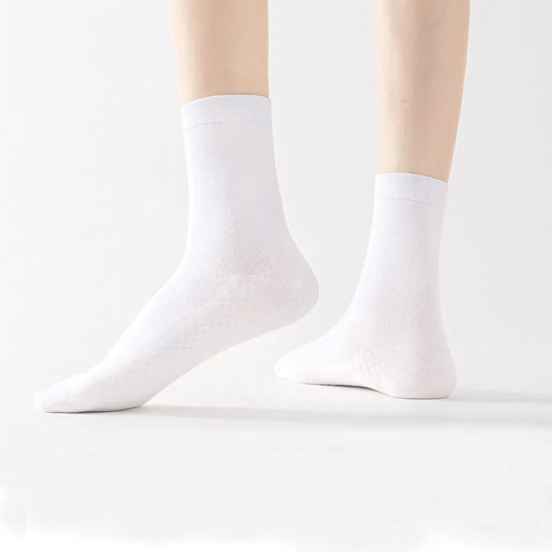 5 Pairs Socks Men Casual Business Anti-Bacterial Breatheable Men's Crew Socks High Quality Guarantee Sock Long  winter Socks