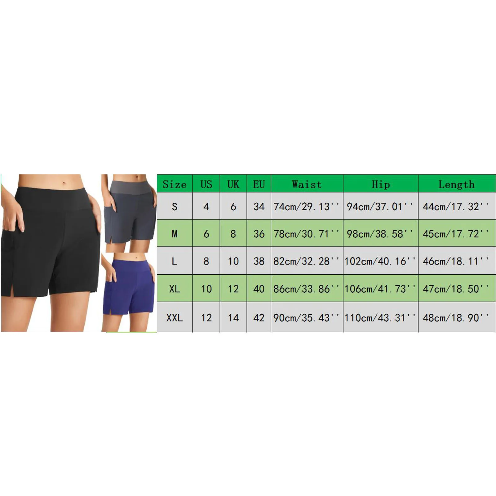 Effen Kleur Badmode Vrouwen Zwemmen Shorts Hoge Taille Badpak Pocket Bodems Trekkoord Badpak Tankini Side Slit Shorts P5