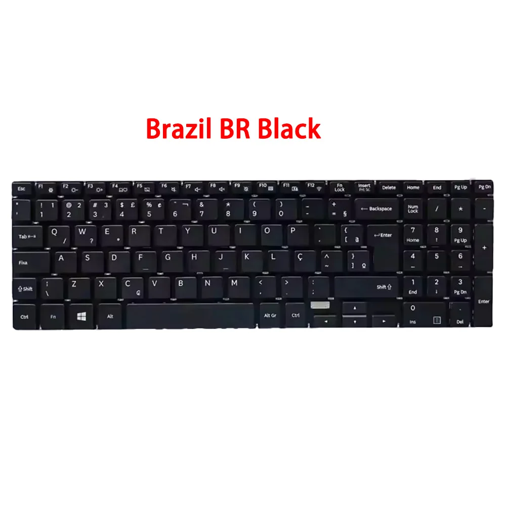 

Клавиатура для ноутбука Samsung NP370E5J 370E5J 300E5K 300E5L 300E5M 3500EL 3500EM Корея KR Бразилия BR Россия RU без рамки черная