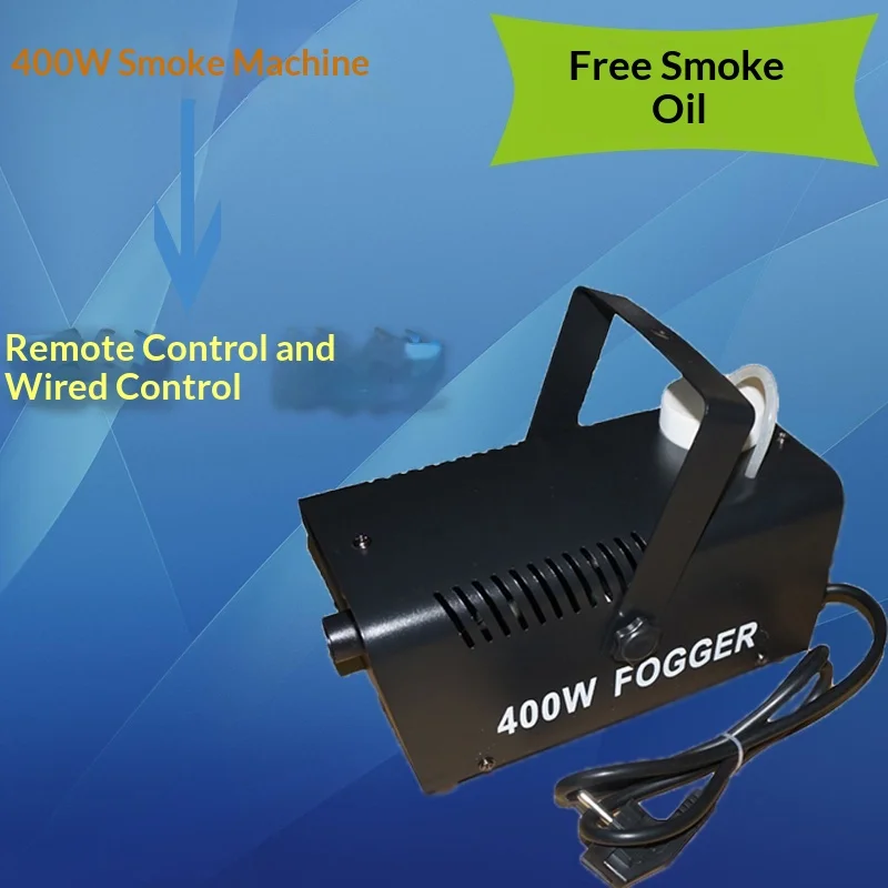 

400W Mini Fog Machine, Wedding and Stage Haze Machine, Portable Small Smoke Machine for Performances