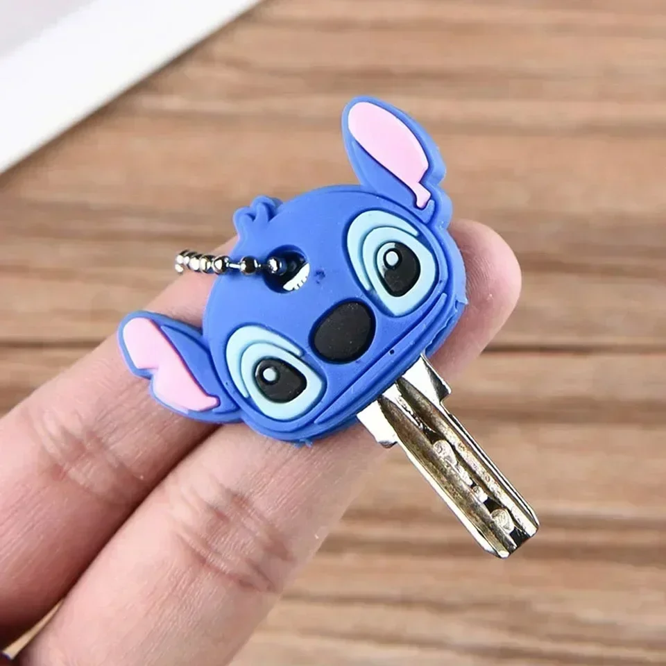 Disney Lilo & Stitch Key Protective Case Kawaii Anime Cartoon Figure Key Accessories Decoration Pendant Party for Chirden Gift