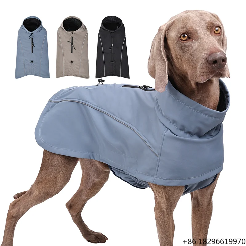 Waterproof Windproof Fleece Padded Large Size Pet Coat Warm Dog Sweater