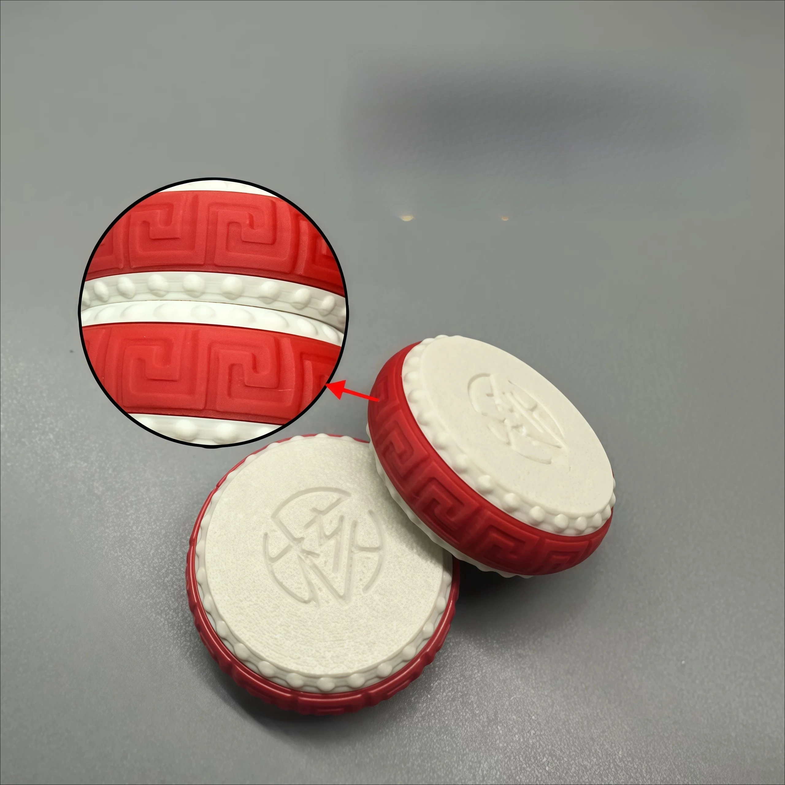 Zhenzhen Drum EDC Ratchet Click Push Slider Pop Coin, Magnetic Segmented Tactile Stress Relief Mechanical Hand Toy