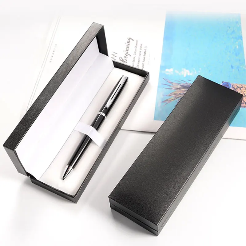 20Pcs Black Gift Pen Case Rectangular Pen Box Paper Pens Bag Small Pen Cases 16.1x5.1cm