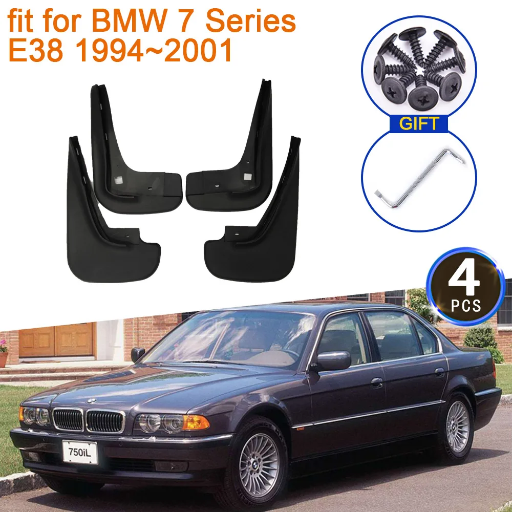 

For BMW 7 Series E38 1994~2001 740i 750i 1995 1996 1997 1998 2000 MudFlaps Mudguards Splash Guards Rear Fender Flare Accessories