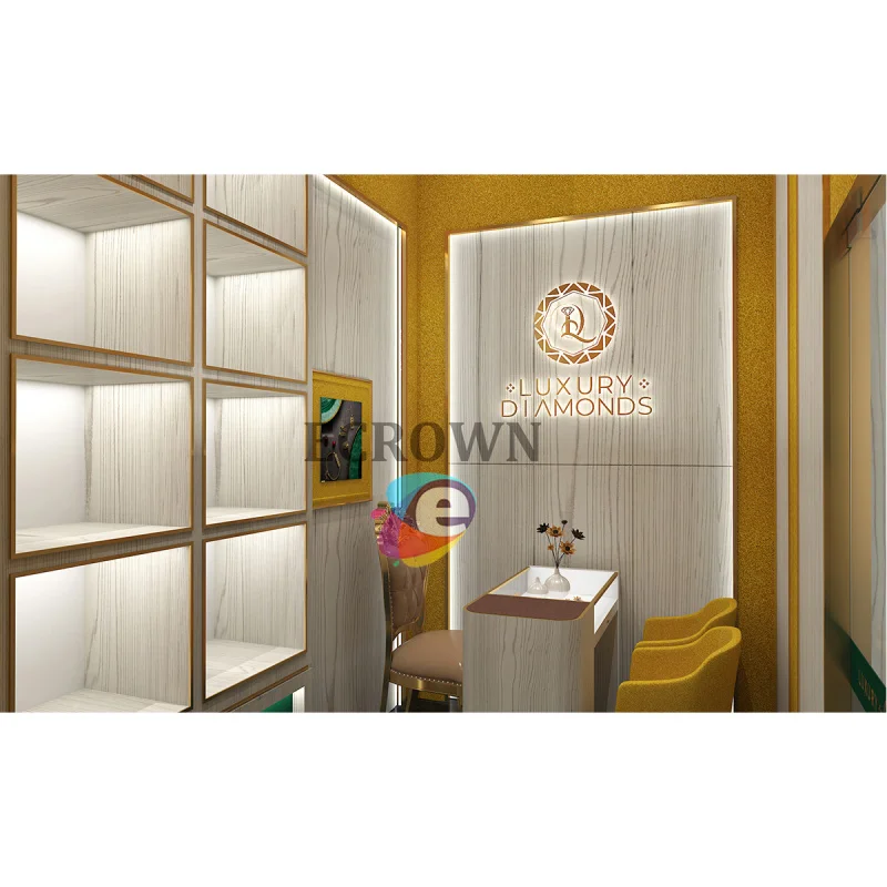 custom.Cabinet Jewel Wall Large Jewelry Ornament Diamonds Shop Jewellery Shop Jewel Counter Shop showcase OEM