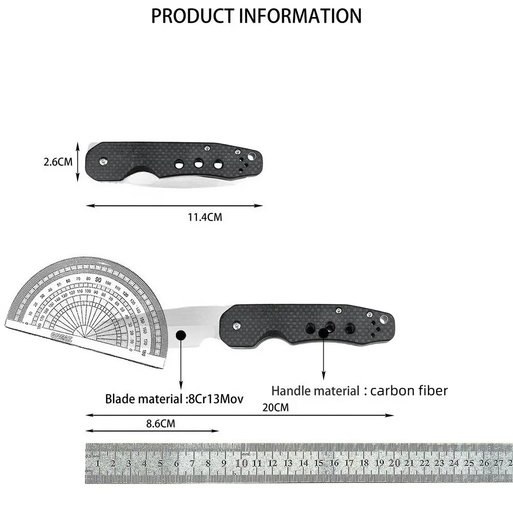 عالية الجودة جديد صغير C240 سكين للفرد بقاء قطع الدفاع سكين 8Cr13Mov شفرة G10 مقبض التخييم المحمولة حزام سكين #6