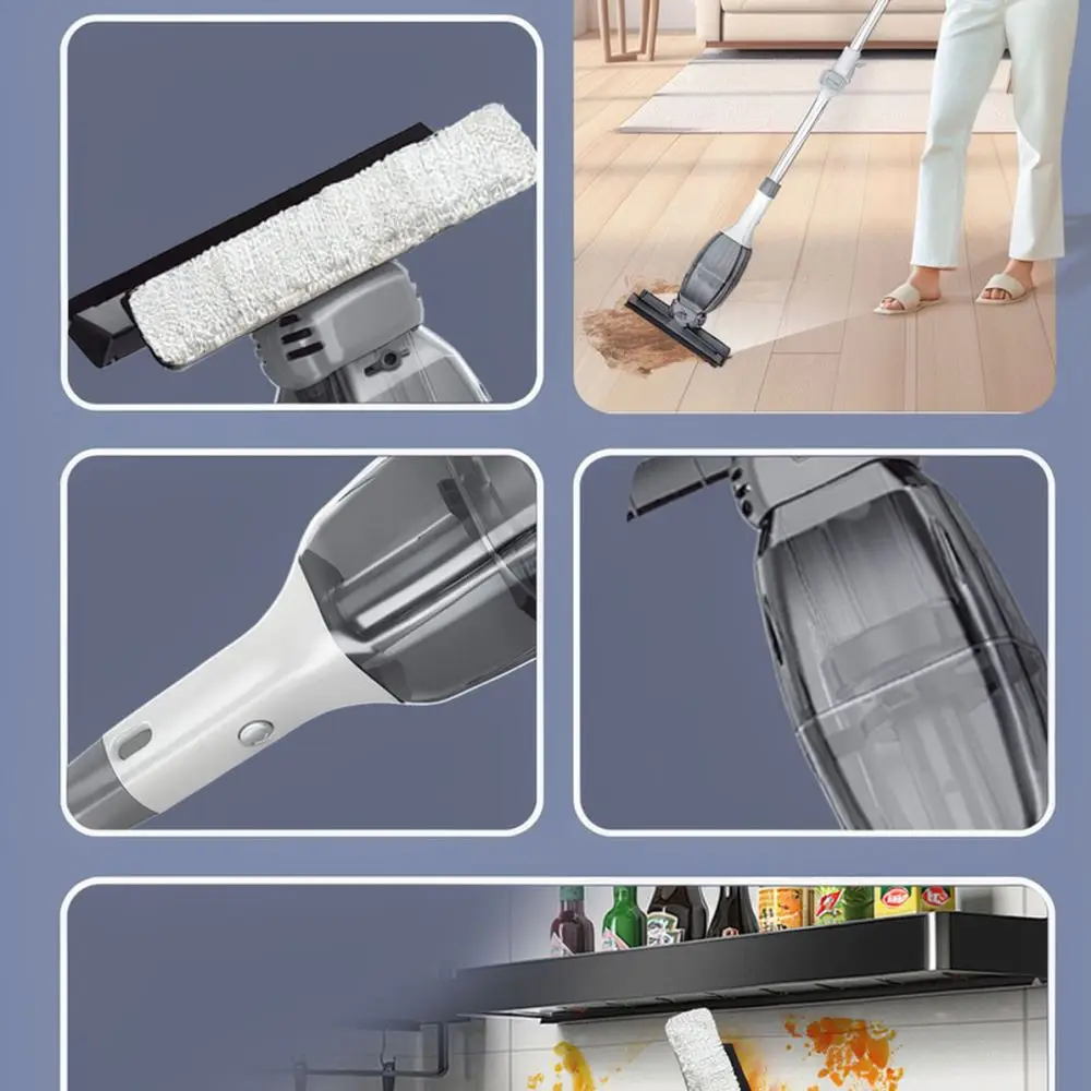 Efficient Electric Squeegee Vacuum For Glass Windows Mirrors Smooth Surface Daily Home Maintenance Cleaning Tool Water Extractor