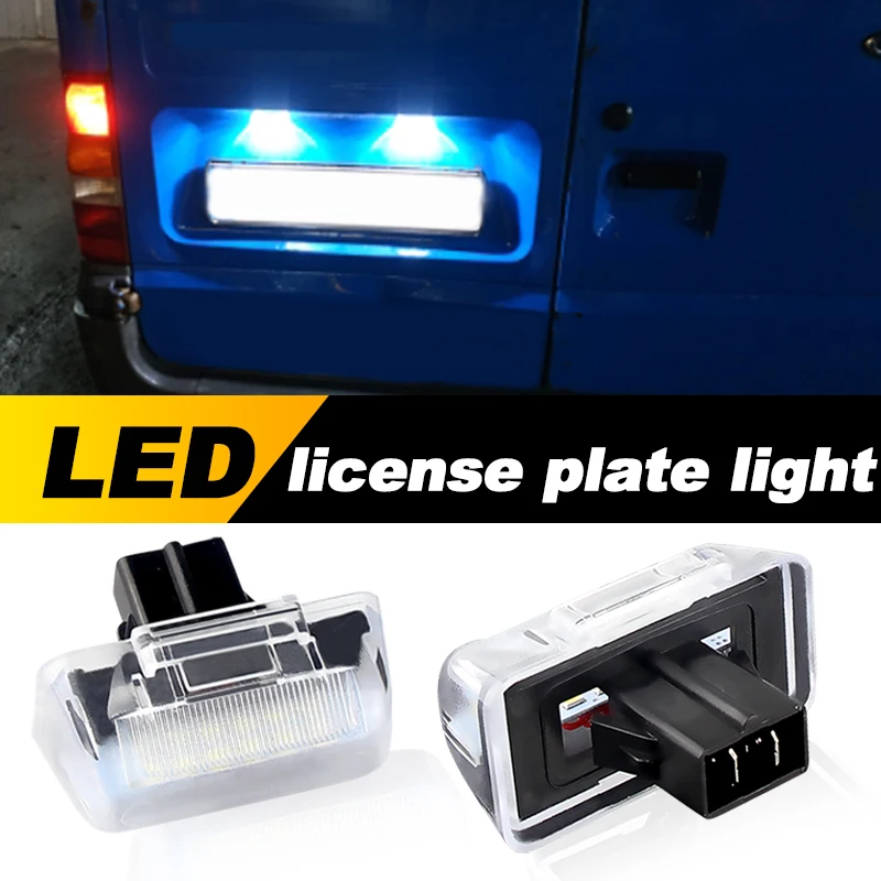 2pcs Car License Plate Light SMD LED Number Plate Light For Ford Transit Connect 4388111 86VB-13550-AH 1732840 86VB-13550-A F1X7