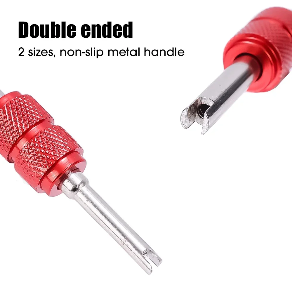 3PCS Universal Tire Valve Core Stems Remover Screwdriver Auto Truck Bicycle Wheel Repair Tool Dual Use Car Accessories