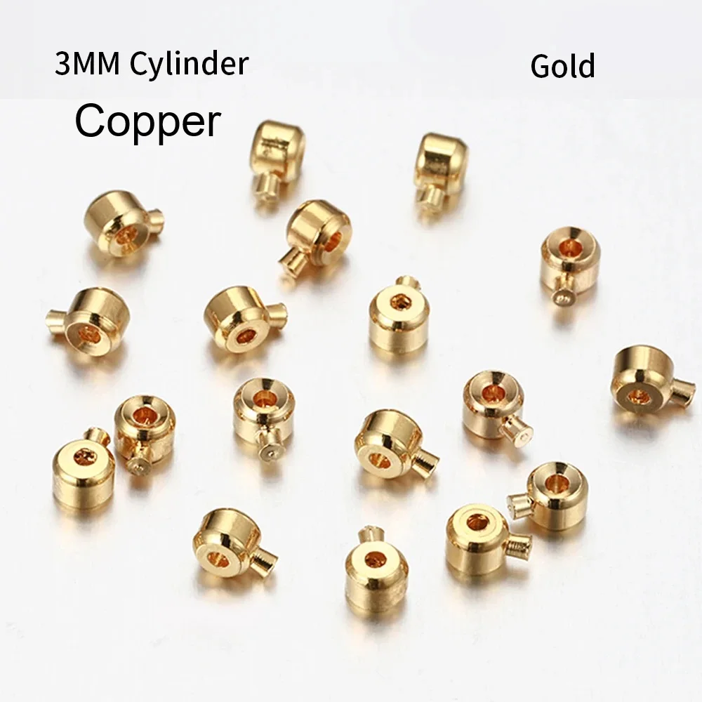 10 Stück Edelstahl-Positionierungs-Schmuckverschluss-Stopper, Perlen-Crimpröhrchen, Endperlen, Draht-Rondellperlen, DIY-Armband-Verschluss-Schnalle