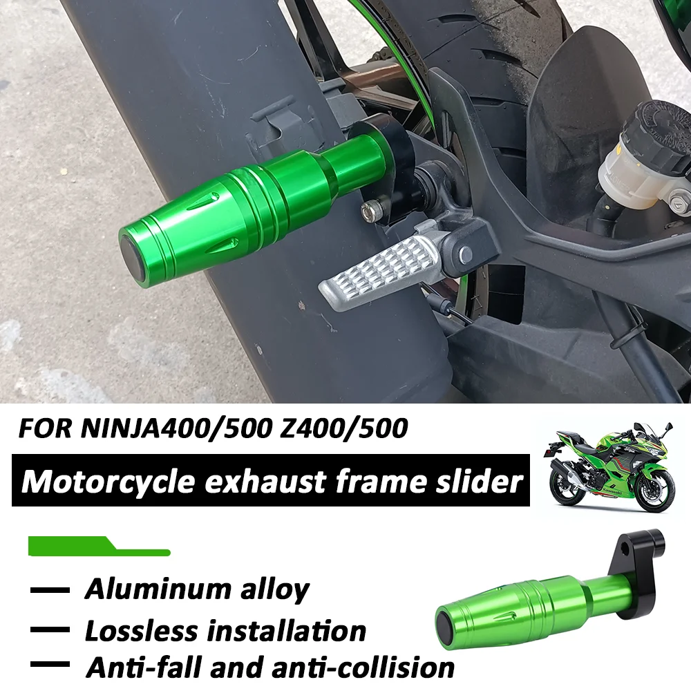 

Motorcycle Exhaust Anti-Fall Sliders Protector Crash Pad Muffler Slider Crash rod for Kawasaki NINJA 400 ninja500 Z400 Z500