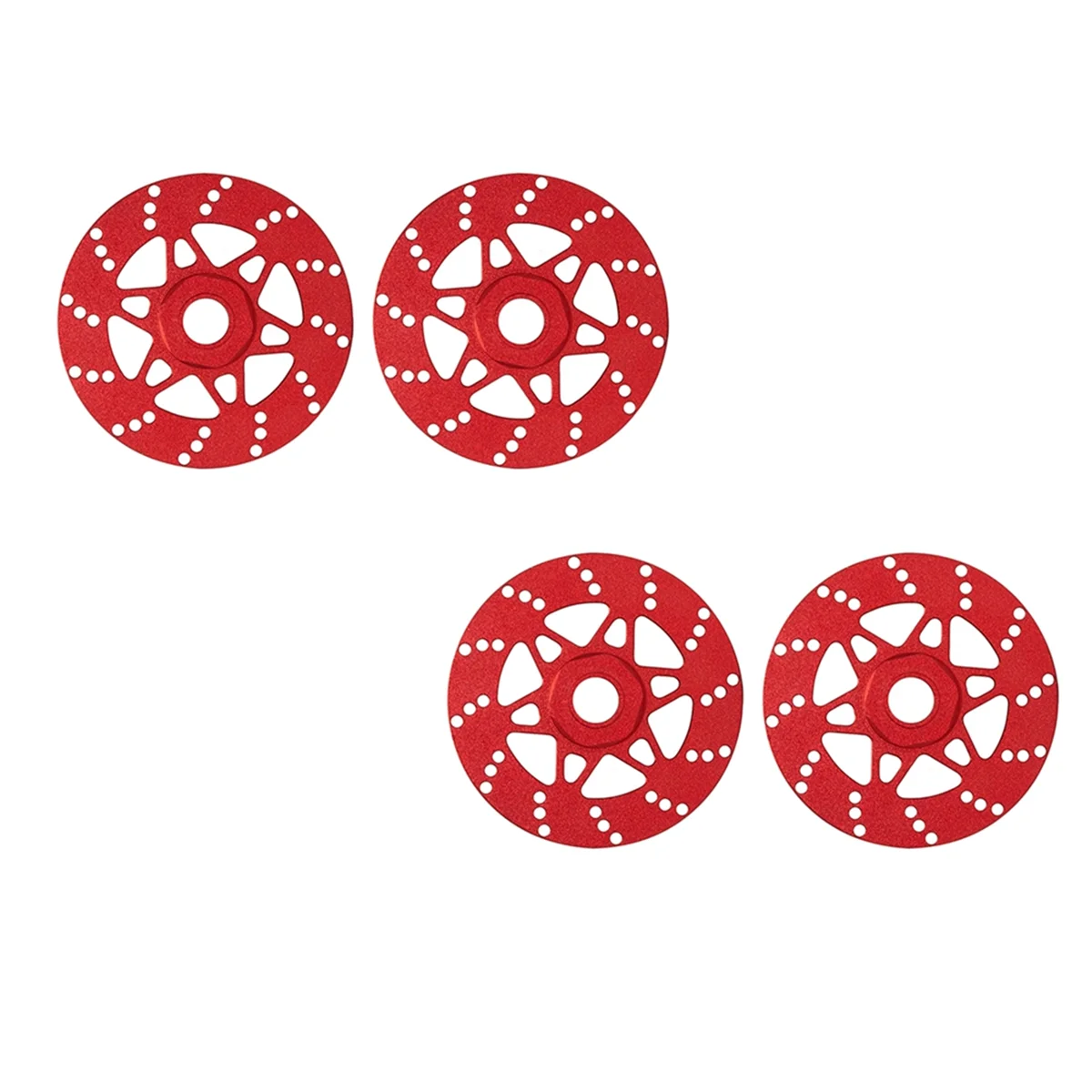 4pcs Whirlwind Brake Disc Wheel Hex Hub 17mm for Arrma 1/7 Infraction Limitless Felony 1/8 Typhon RC Upgrade Parts Red