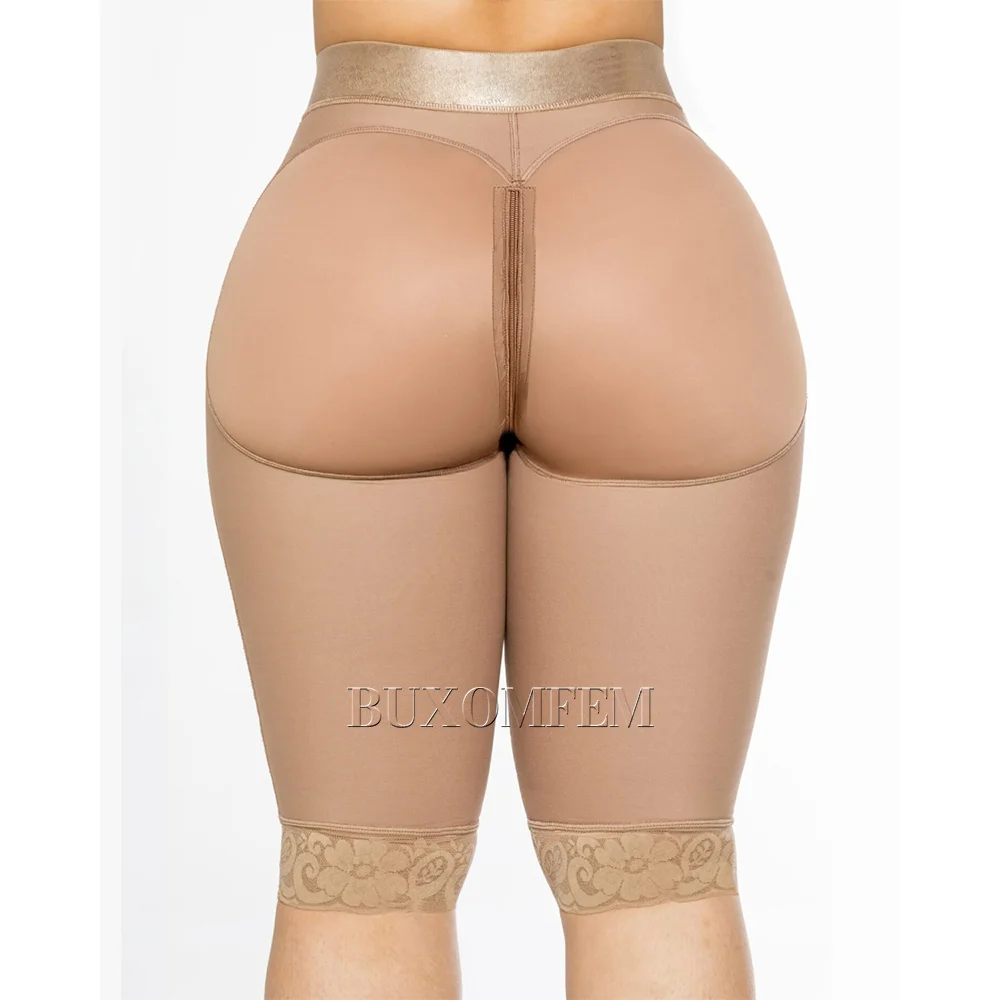 Compressing High Waisted Leggings Postpartum Slim Fit Butt Lifter Machine Waterproof Smooth Zippered Waist Trainer Butt Lifter