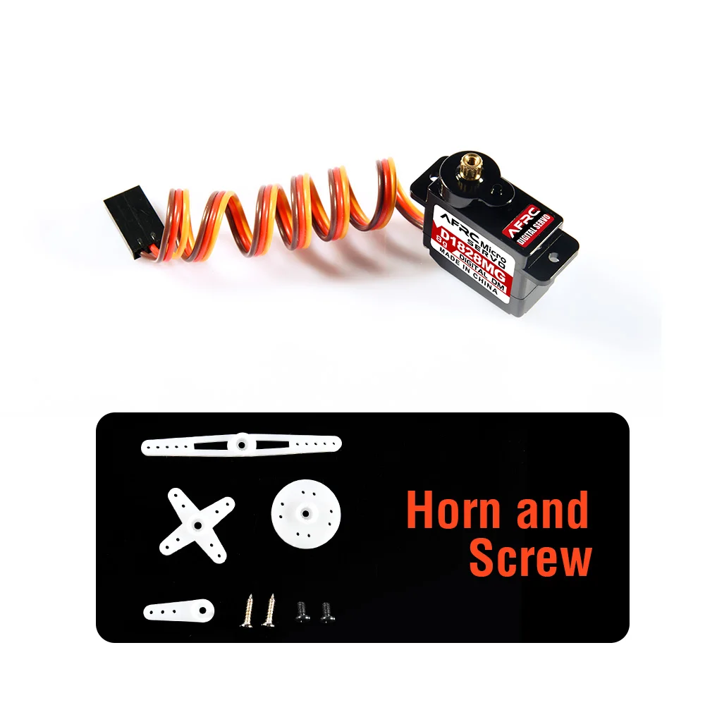 AFRC 8g 2.3kg Micro Metal Gear Digital Servo 1-2PCS High Torque For 1/24 1/26 1/28 RC Cars Fixed Wing Helicopter D1828MG