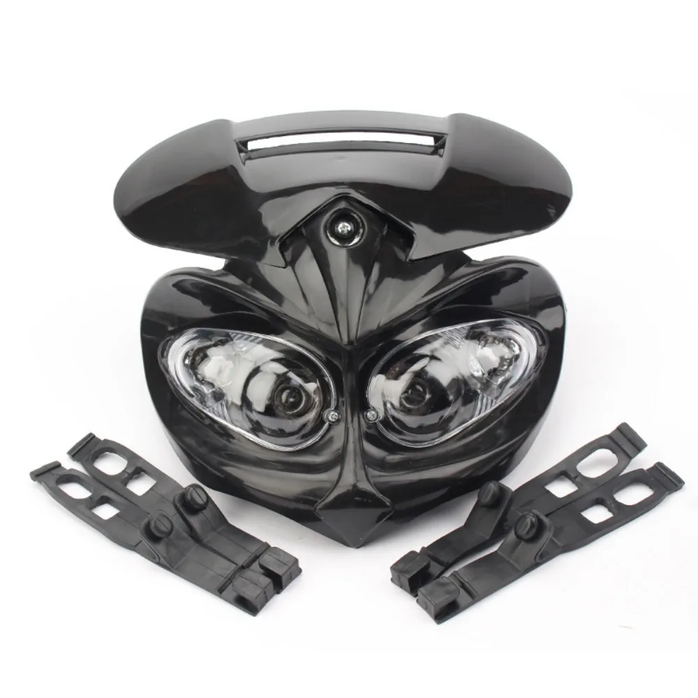 Off Road Motorcycle Modification Accessories - Little Flying Eagle Apollo Ghost Face Front Headlight Lighting