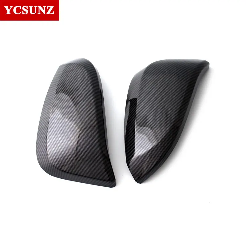 New Carbon Fiber Mirror Cover For Toyota Hilux Revo Rocco Innova Fortuner Rav4 2016-2019 2020 2021 4x4 4x2 Car Accessories