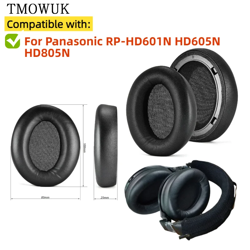 

Replacement Ear Pads Cushions for Panasonic RP-HD601N HD605N HD805N Headphone Soft Memory Foam Pads/Earpads