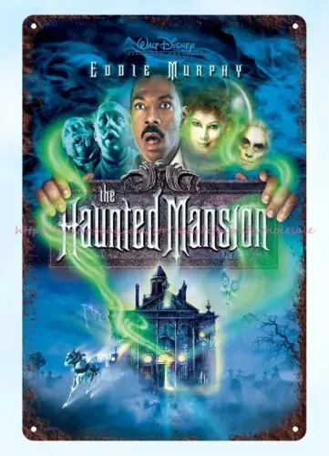 Haunted Mansion Eddie Murphy Halloween movie poster metal tin sign good bedroom