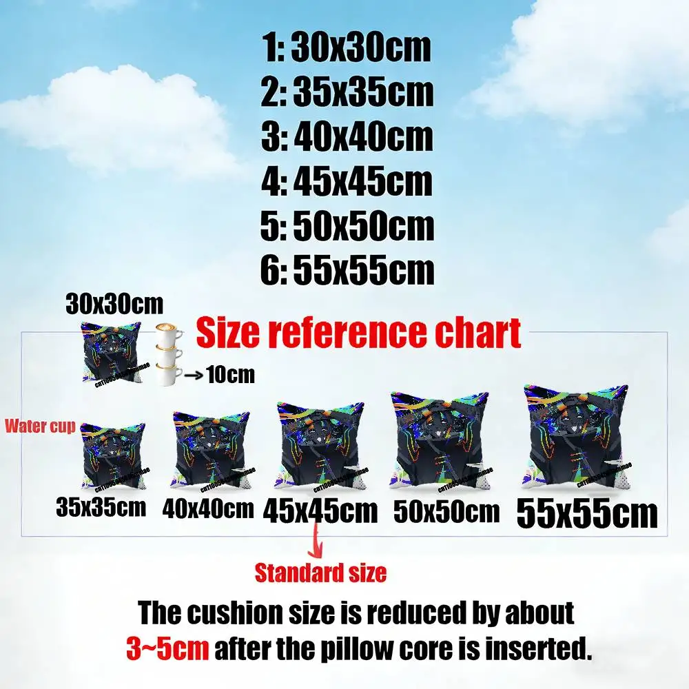 For Game S-Spokeishere S-Spoke Throw Pillow Case 40x40cm Car Custom Square Pillowcase Pad Cushion Cover