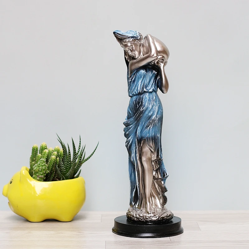 Nordic Four Seasons Goddess Resin statue Creative Lady Figurine Sculpture Crafts Study Room Decor Ornaments Home Decoration gift