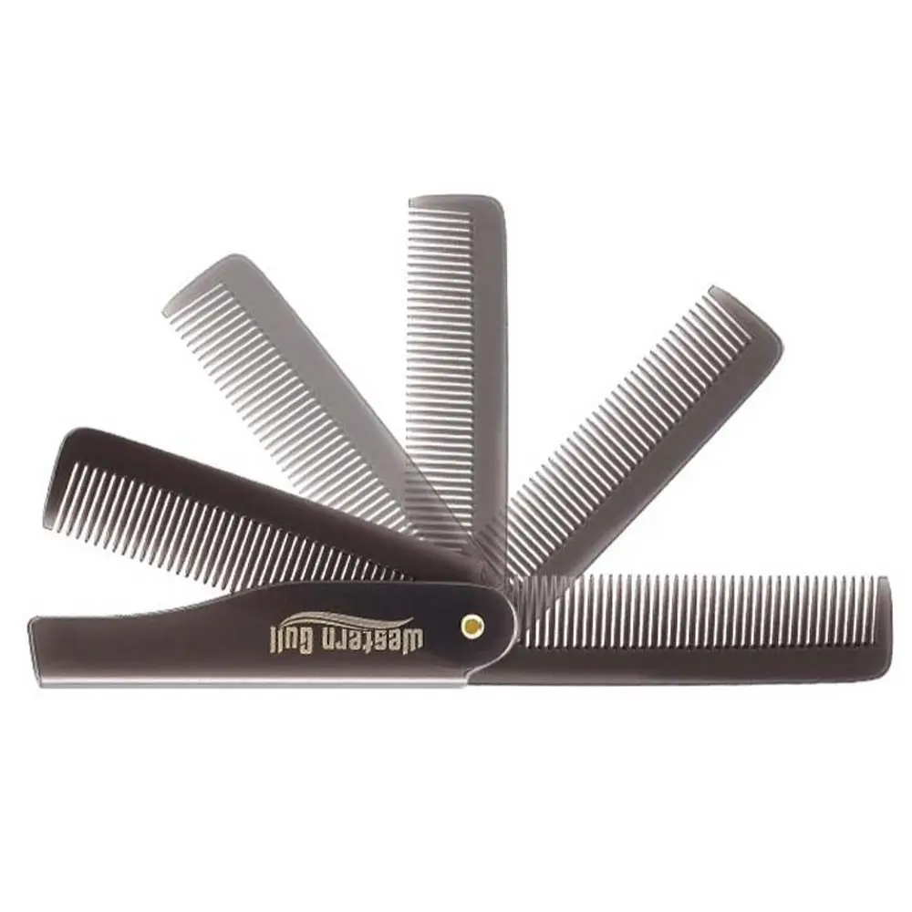 

Дорожные расчески для бороды, парикмахерские аксессуары для волос, инструмент для укладки волос, мужская щетка для волос, складная расческа, расческа с масляной головкой