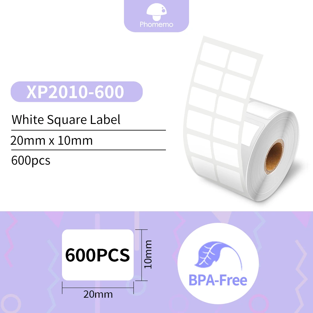 Phomemo Etikettendrucker M110 Etikettendrucker, Barcode-Etikettendrucker für Adresse, Barcode, Kleidung, Foto, Logo, Schmuck, Einzelhandel, Geschäft