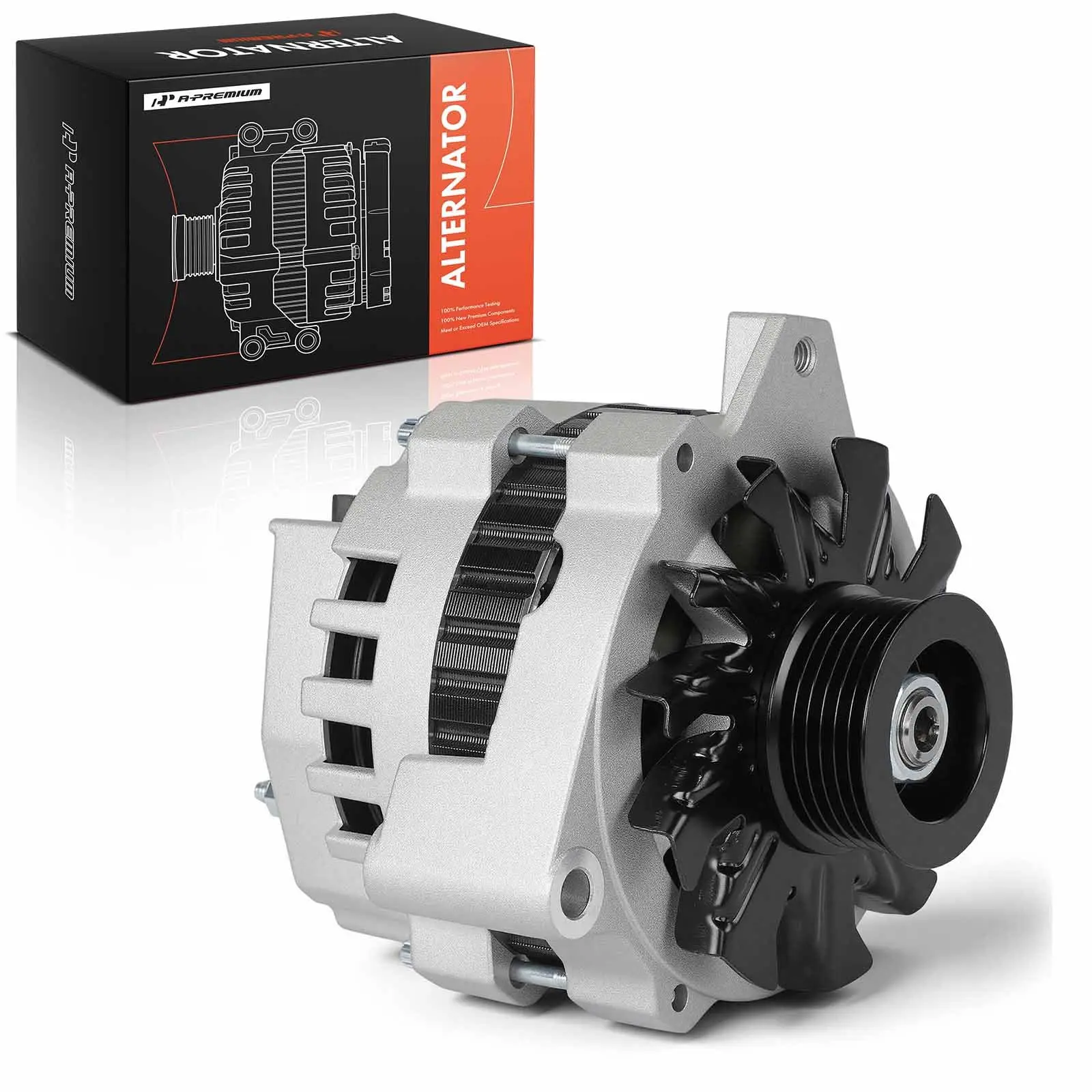 A-Premium Alternator for Chevrolet G10 G20 G30 GMC G1500 G2500 G3500 105 A 12V CW 6-Groove